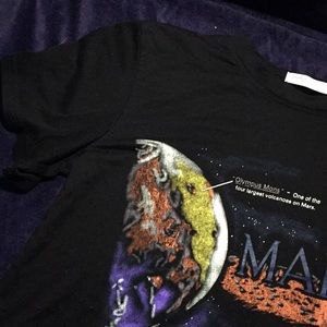 Black space crop top